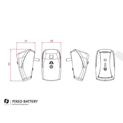 Chargez l'image dans la visionneuse de la galerie, Lumière arrière Spanninga Pixeo XB Batterie (Fixe Garde Boue)
