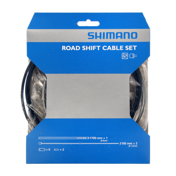 Kit de câbles de dérailleur Shimano OT-SP40 Noir Acier