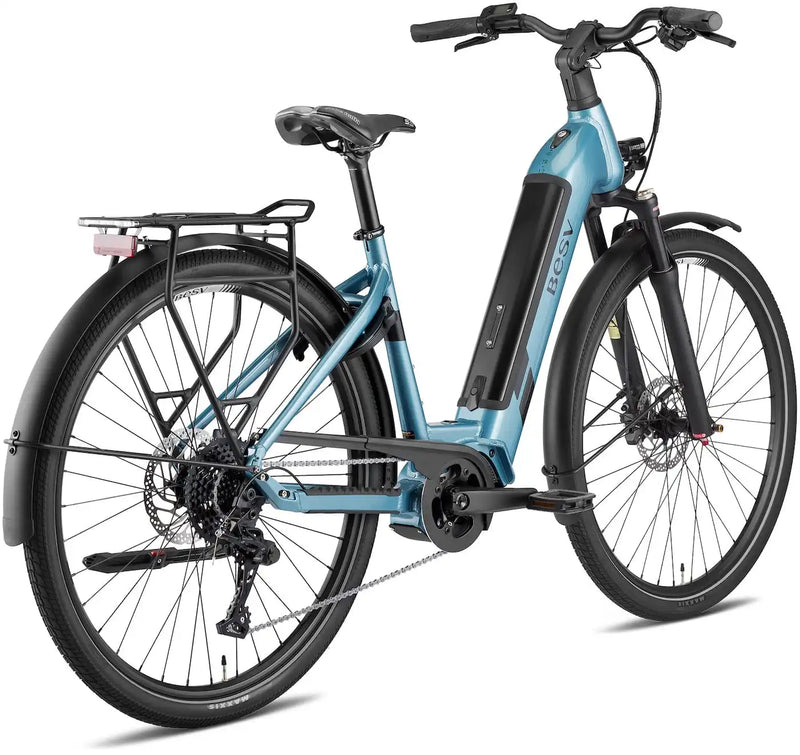 Chargez l'image dans la visionneuse de la galerie, VAE BESV TR 1.2 MY23 Low Step Bleue Métallique 630 Wh Moteur Shimano
