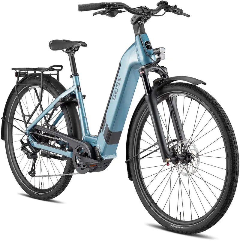Chargez l'image dans la visionneuse de la galerie, VAE BESV TR 1.2 MY23 Low Step Bleue Métallique 630 Wh Moteur Shimano
