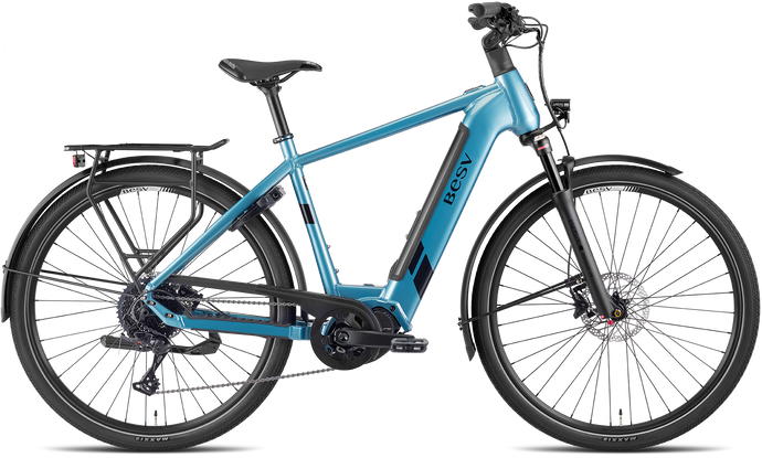 VAE BESV TR 1.2 MY23 SO Step Bleue Métallique 630 Wh Moteur Shimano