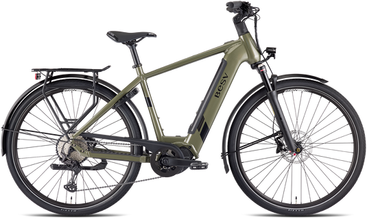 VAE BESV TR 1.1 LS SO Step Kaki Métallique 720 Wh Moteur Shimano