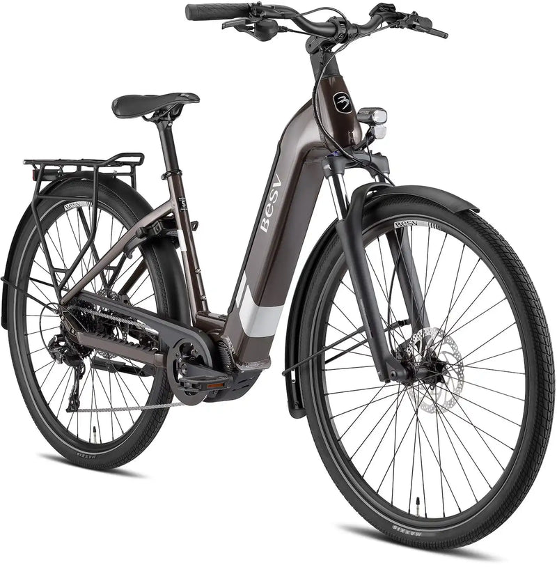 Chargez l'image dans la visionneuse de la galerie, VAE BESV TR 1.1 LS Step Kaki Métallique 720 Wh Moteur Shimano

