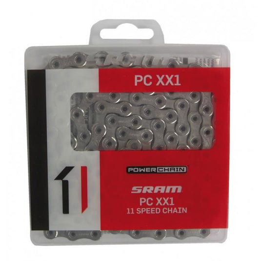 Chaîne Sram 11 vitesses PC XX1 Hollow 118 Maillons avec Power Lock