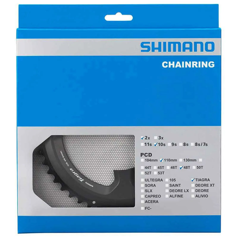Chargez l'image dans la visionneuse de la galerie, Plateau Shimano entraxe (110) extérieur 10 Vit 50 dts 4 Branches FC-4700 Tiagra
